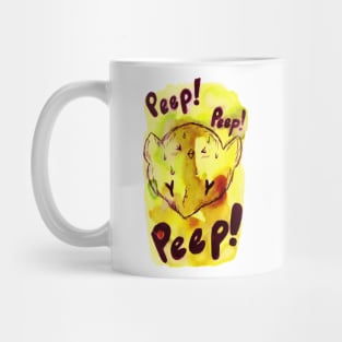 Peep! Peep! Chick Watercolor Mug